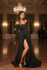 Black Wide dress - Image 2