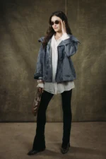 ZIP-UP DENIM JACKET - Image 2