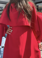 RED CAPE DRESS - Image 8